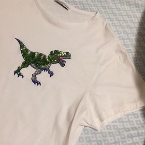dinosaur t shirt women's zara 